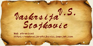 Vaskrsija Stojković vizit kartica